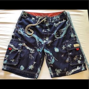 Two J Crew Board Shorts
